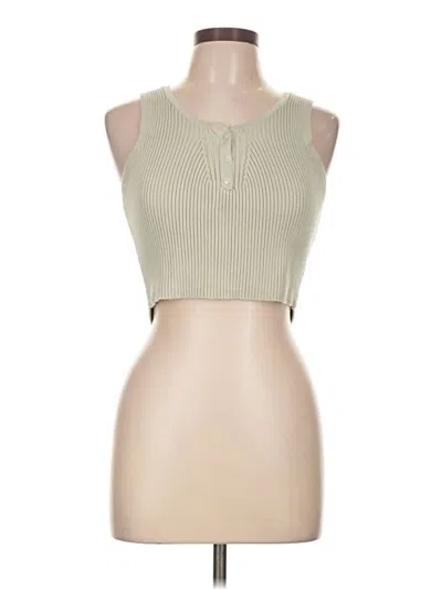 Pre-owned Zara Sweater Vest In Green