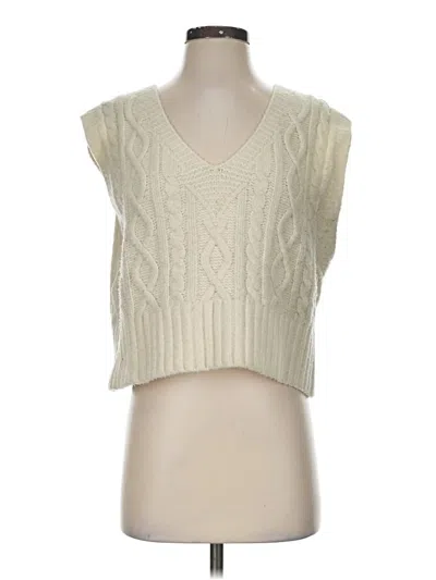 Pre-owned Zara Sweater Vest In Ivory