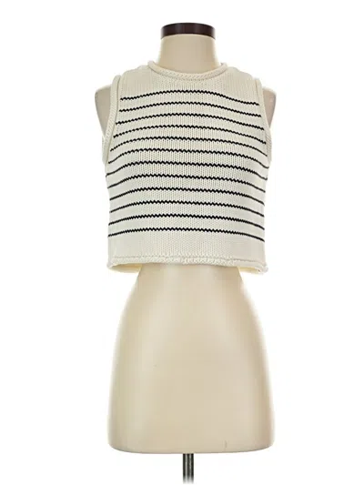 Pre-owned Zara Sweater Vest In Ivory