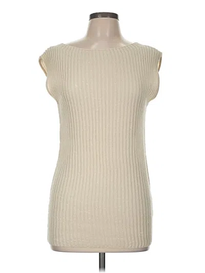 Pre-owned Zara Sweater Vest In Ivory