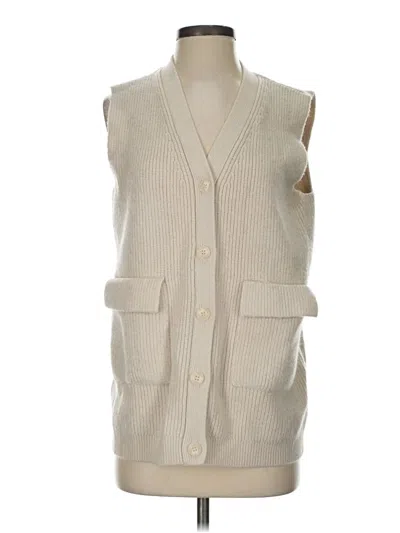 Pre-owned Zara Sweater Vest In Ivory