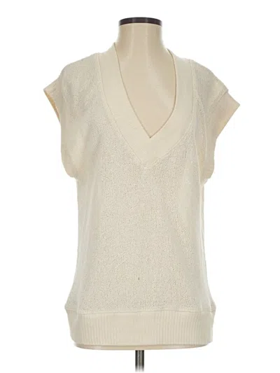 Pre-owned Zara Sweater Vest In Ivory
