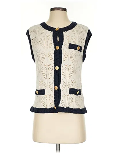 Pre-owned Zara Sweater Vest In Ivory