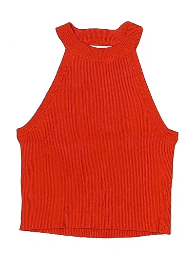 Pre-owned Zara Kids' Sweater Vest In Orange