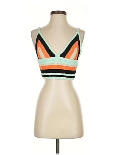 Pre-owned Zara Sweater Vest In Orange