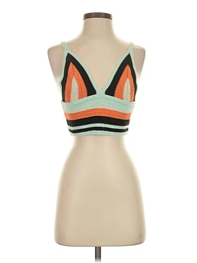Pre-owned Zara Sweater Vest In Orange