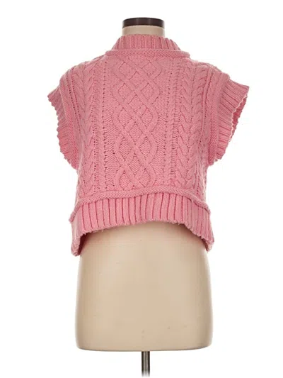 Pre-owned Zara Sweater Vest In Pink
