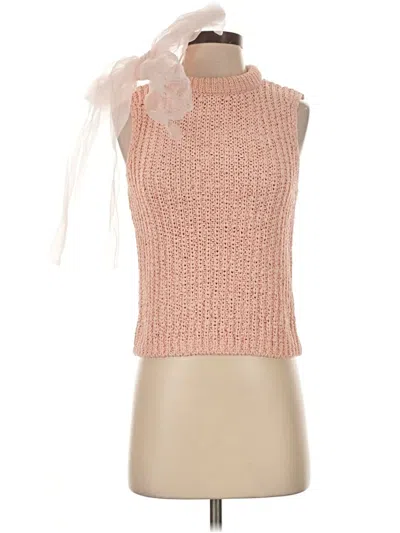 Pre-owned Zara Sweater Vest In Pink
