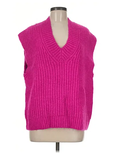 Pre-owned Zara Sweater Vest In Pink