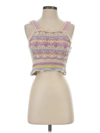 Pre-owned Zara Sweater Vest In Purple