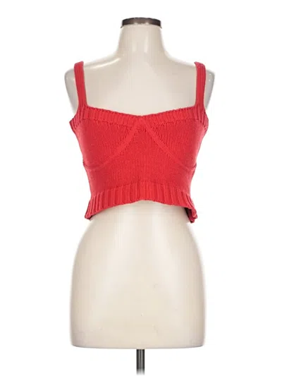 Pre-owned Zara Sweater Vest In Red