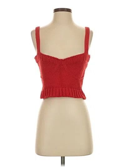 Pre-owned Zara Sweater Vest In Red