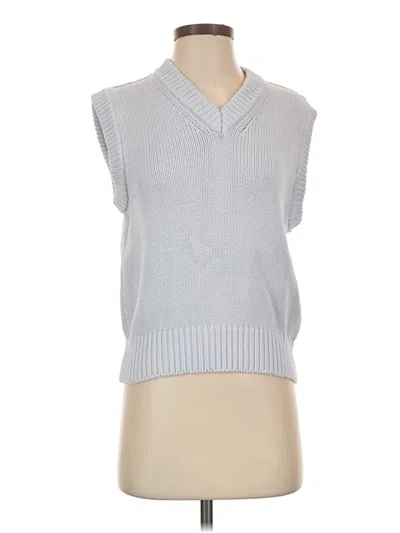 Pre-owned Zara Sweater Vest In Silver
