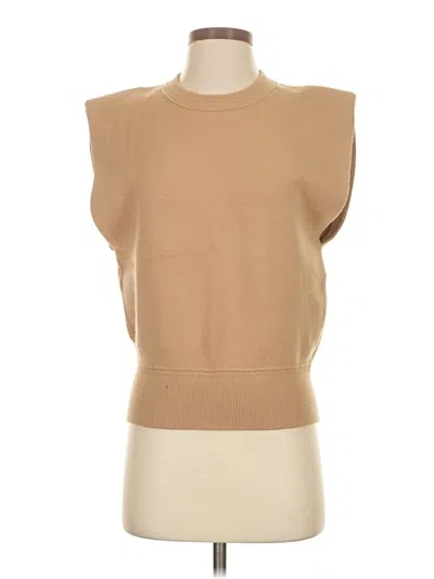 Pre-owned Zara Sweater Vest In Tan