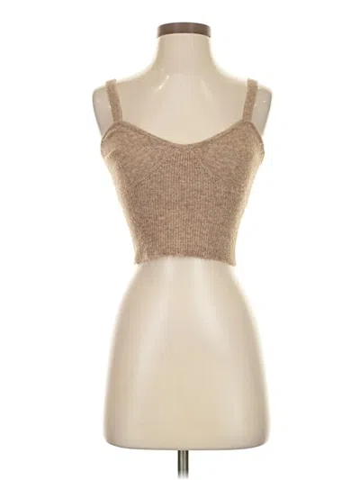 Pre-owned Zara Sweater Vest In Tan