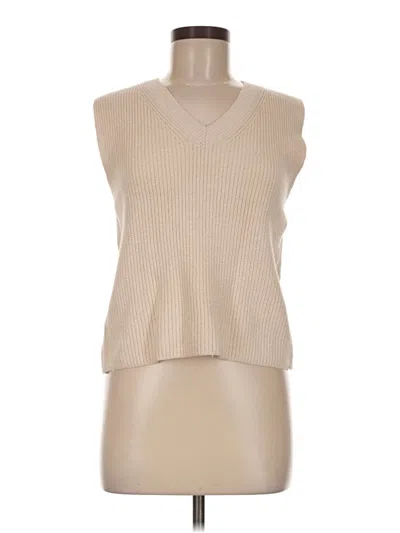 Pre-owned Zara Sweater Vest In Tan