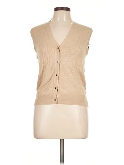 Pre-owned Zara Sweater Vest In Tan