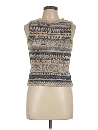 Pre-owned Zara Sweater Vest In Tan