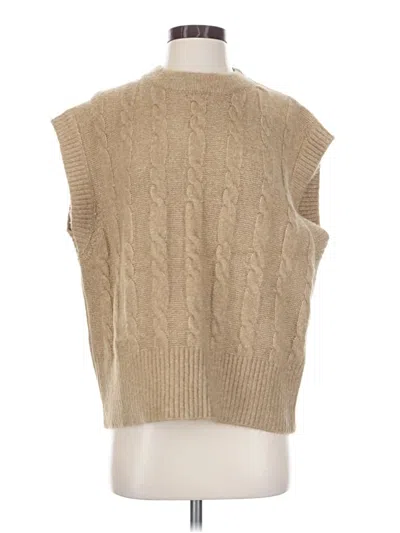 Pre-owned Zara Sweater Vest In Tan
