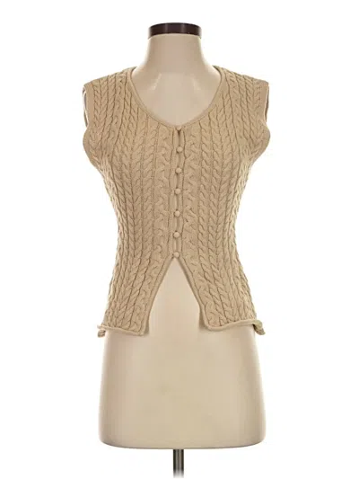 Pre-owned Zara Sweater Vest In Tan