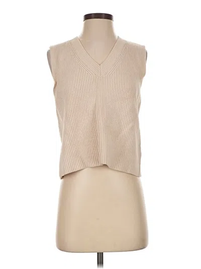 Pre-owned Zara Sweater Vest In Tan