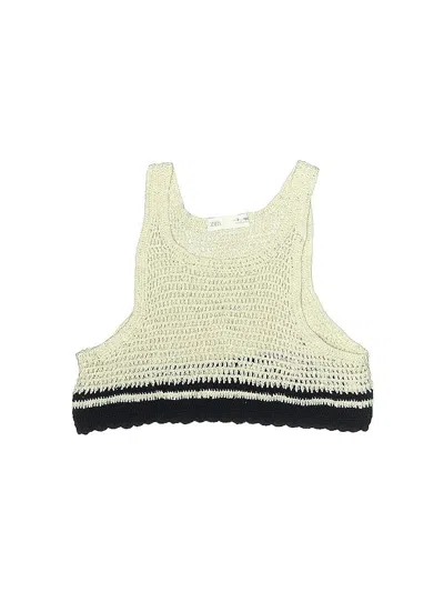 Pre-owned Zara Kids' Sweater Vest In White