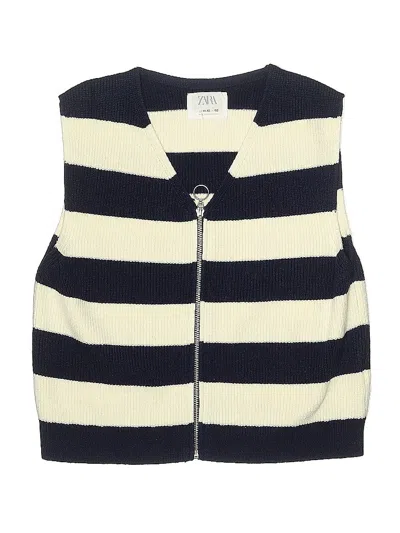 Pre-owned Zara Kids' Sweater Vest In White