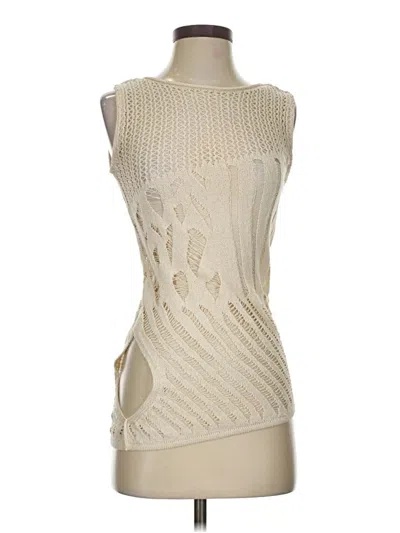 Pre-owned Zara Sweater Vest In White