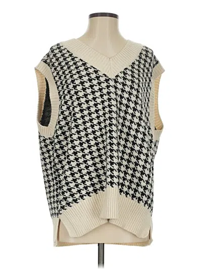 Pre-owned Zara Sweater Vest In White
