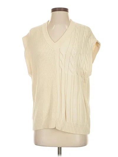 Pre-owned Zara Sweater Vest In White