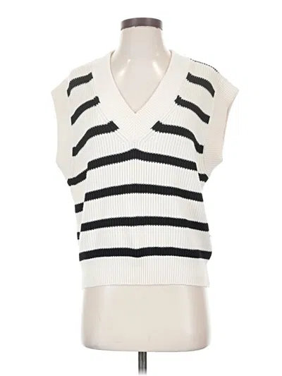 Pre-owned Zara Sweater Vest In White