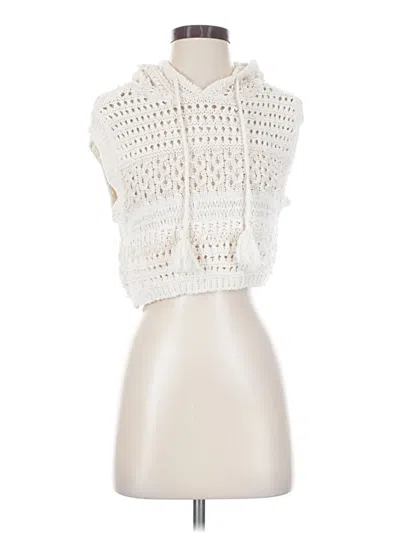 Pre-owned Zara Sweater Vest In White