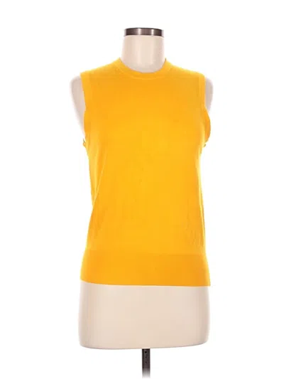 Pre-owned Zara Sweater Vest In Yellow