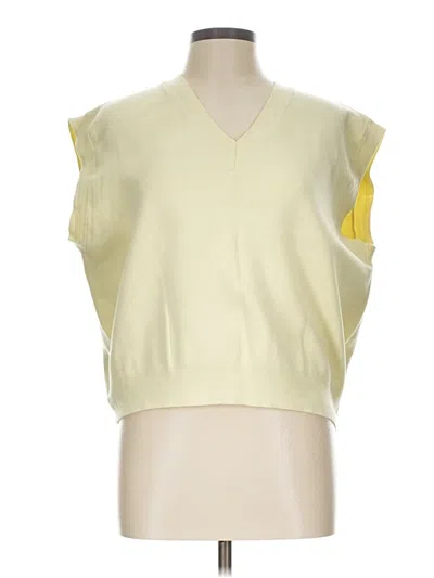 Pre-owned Zara Sweater Vest In Yellow