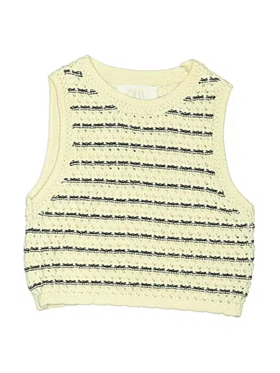 Pre-owned Zara Kids' Sweater Vest In Yellow