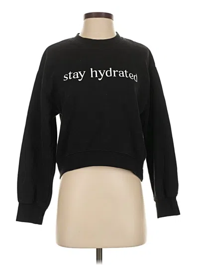 Pre-owned Zara Sweatshirt In Black