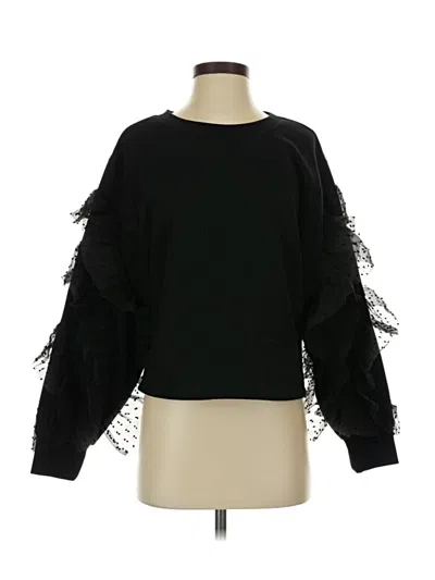 Pre-owned Zara Sweatshirt In Black