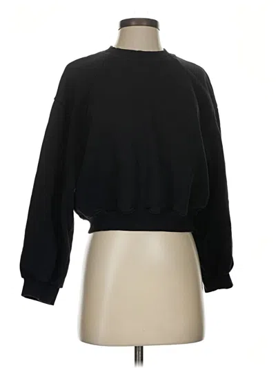 Pre-owned Zara Sweatshirt In Black