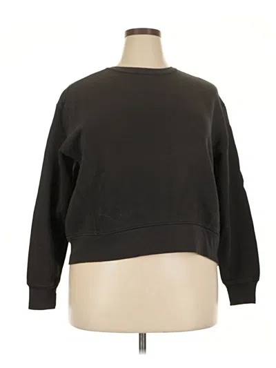 Pre-owned Zara Sweatshirt In Black