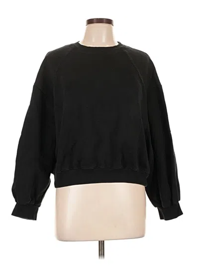 Pre-owned Zara Sweatshirt In Black