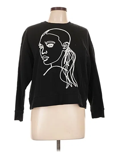Pre-owned Zara Sweatshirt In Black