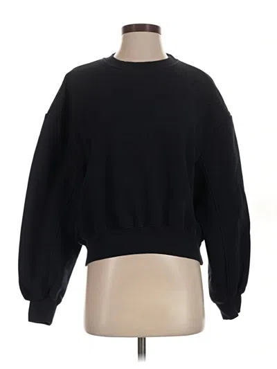 Pre-owned Zara Sweatshirt In Black