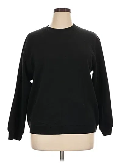 Pre-owned Zara Sweatshirt In Black