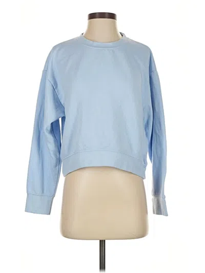 Pre-owned Zara Sweatshirt In Blue