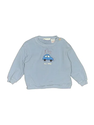 Pre-owned Zara Babies' Sweatshirt In Blue