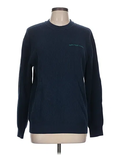 Pre-owned Zara Sweatshirt In Blue