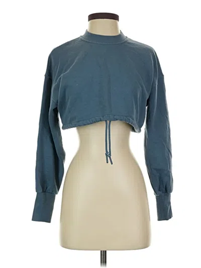 Pre-owned Zara Sweatshirt In Blue