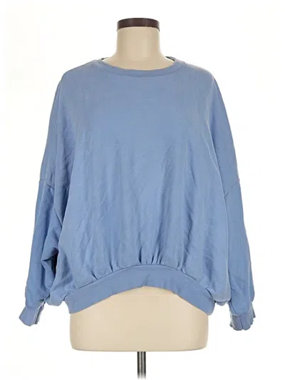 Pre-owned Zara Sweatshirt In Blue