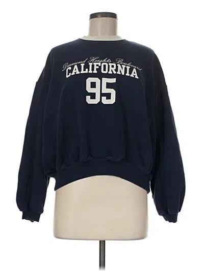 Pre-owned Zara Sweatshirt In Blue