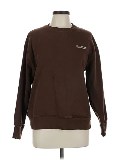 Pre-owned Zara Sweatshirt In Brown